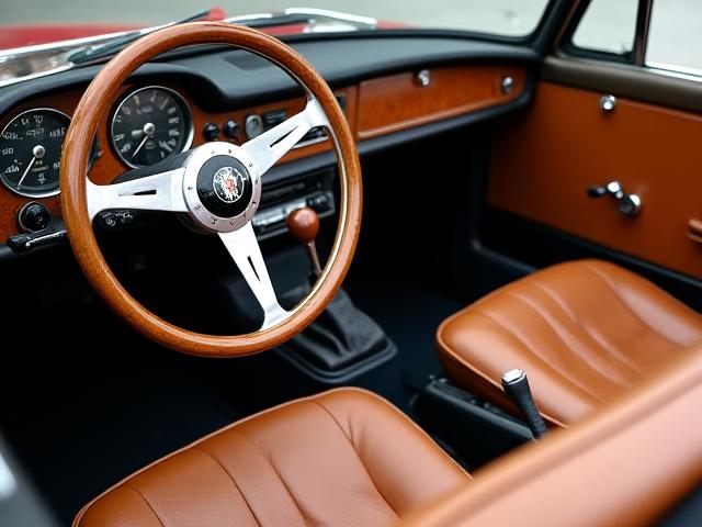 Detailing interno auto d'epoca